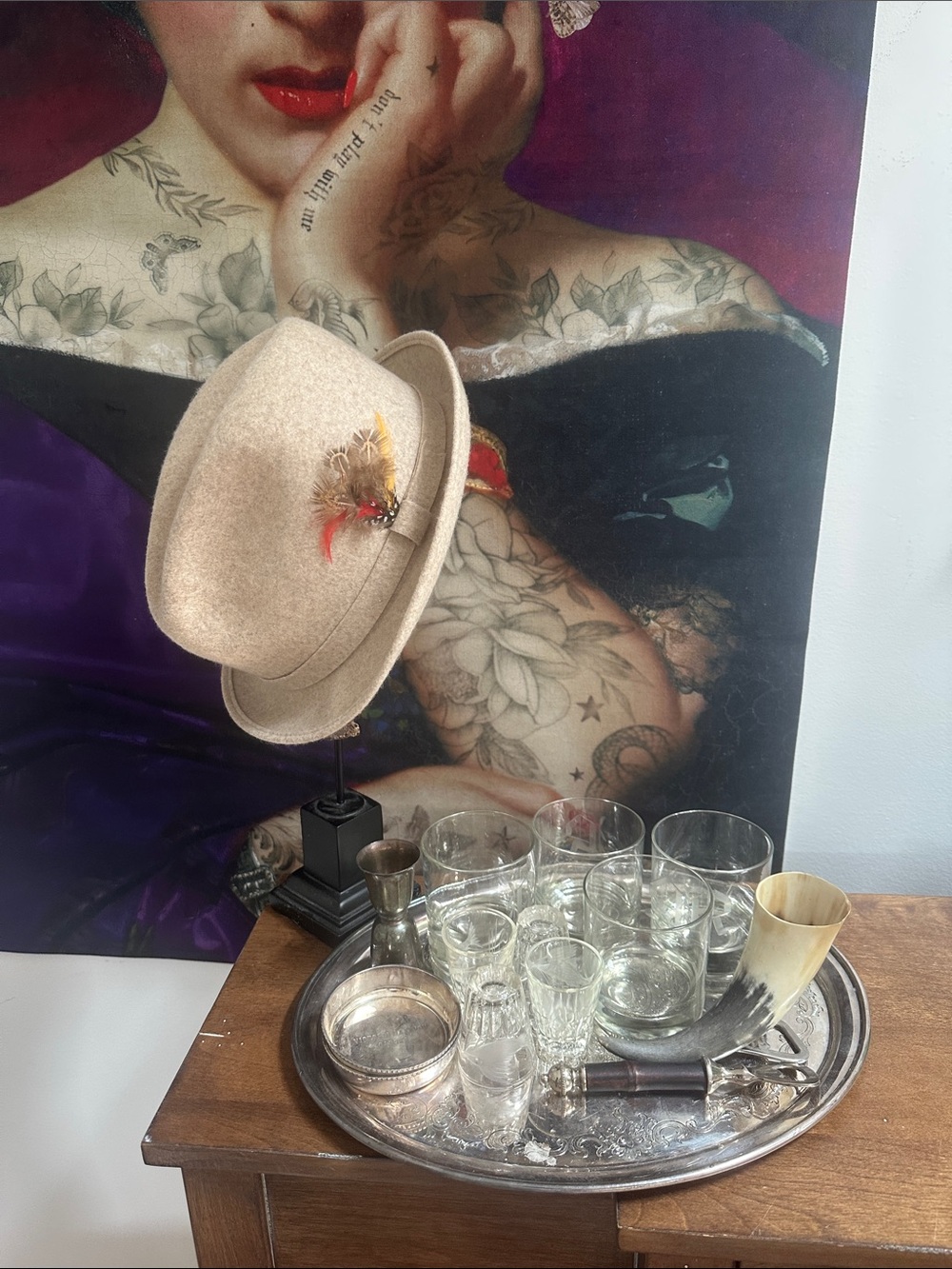 Pendleton Cream Wool Fedora - Picture 2 of 8